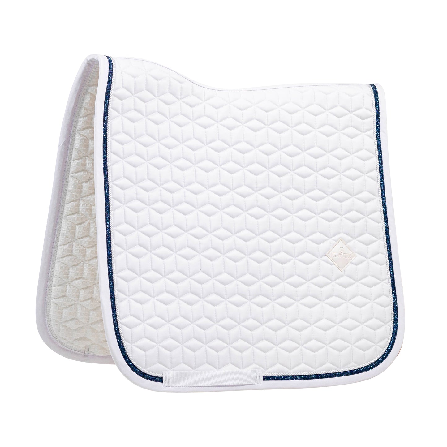Tapis de selle dressage Glitter Rope | Blanc + couleurs