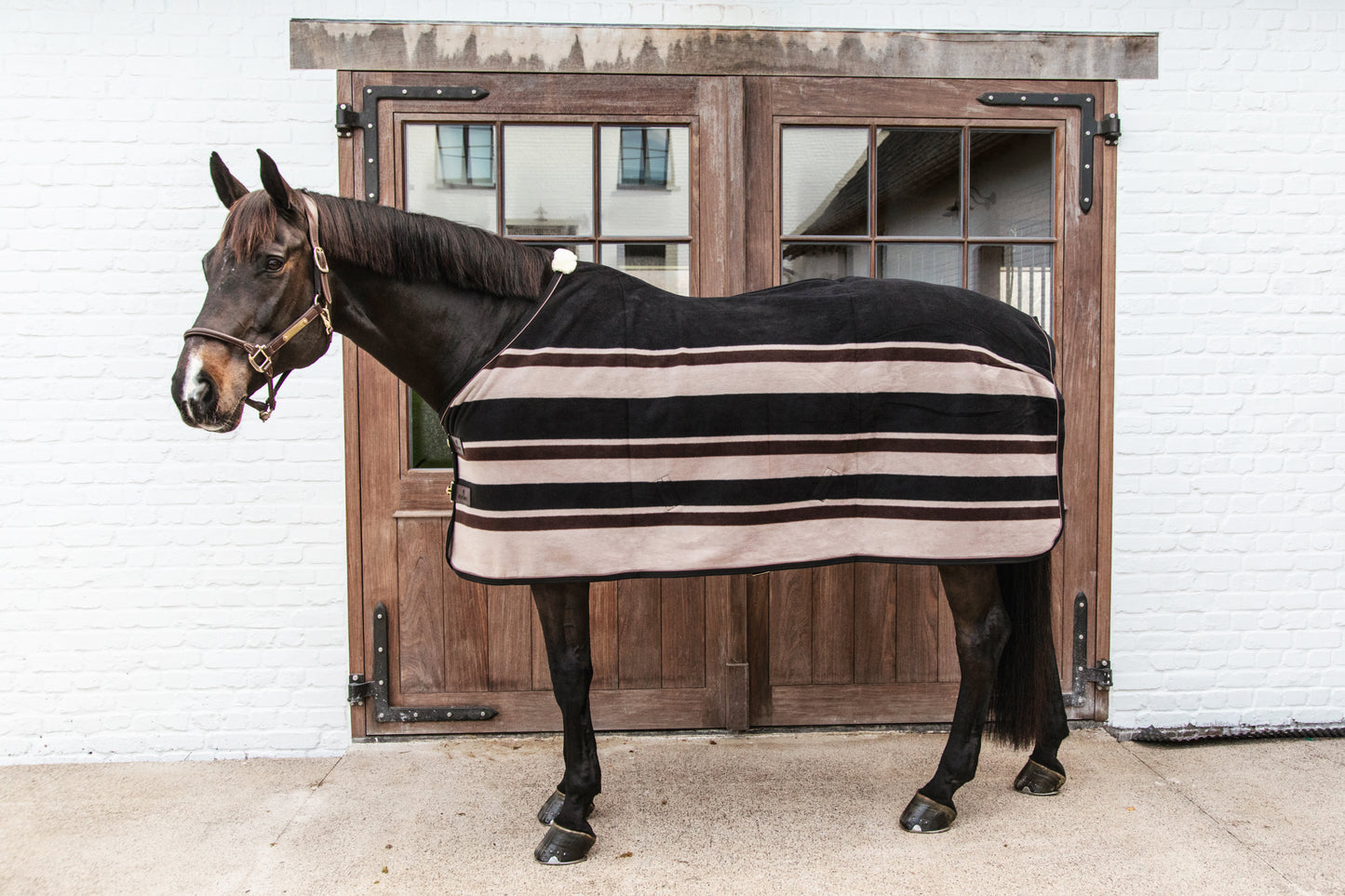 Fleece Rug Heavy | Striped Brown