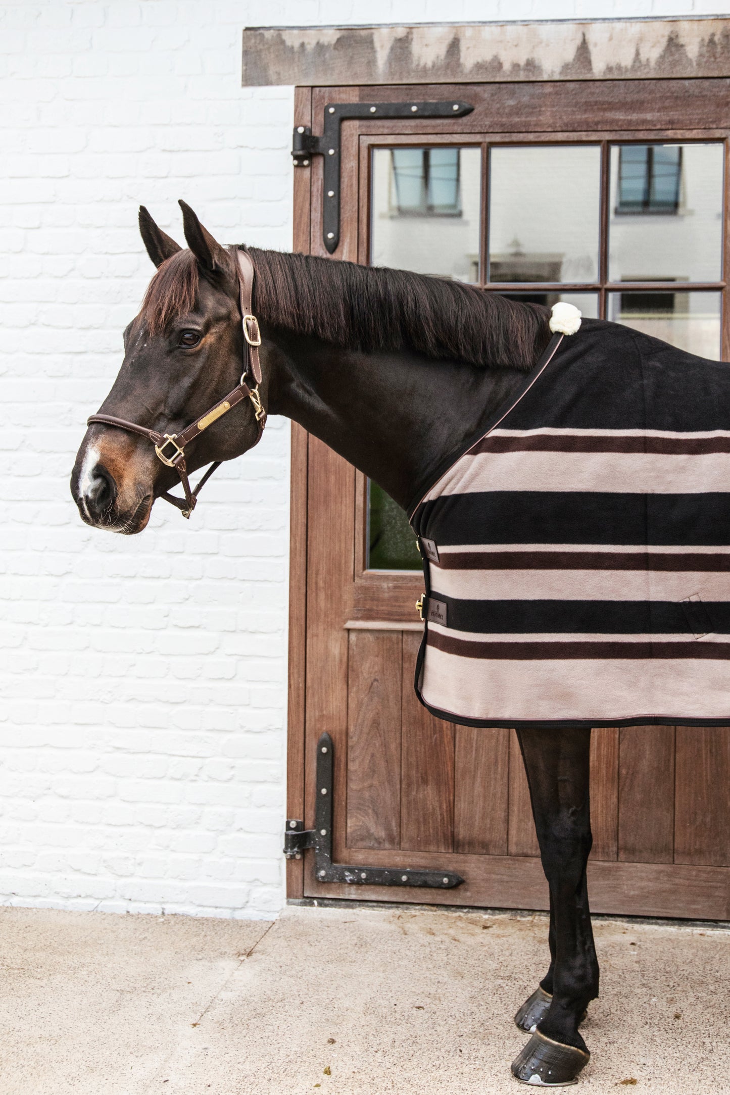 Fleece Rug Heavy | Striped Brown