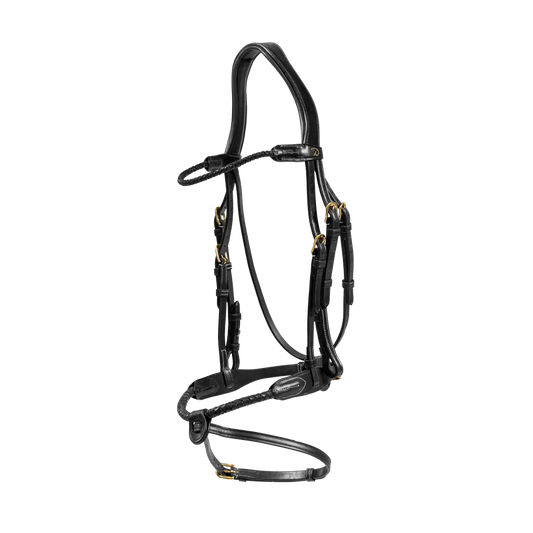 Braided Flash Noseband Bridle | D COLLECTION