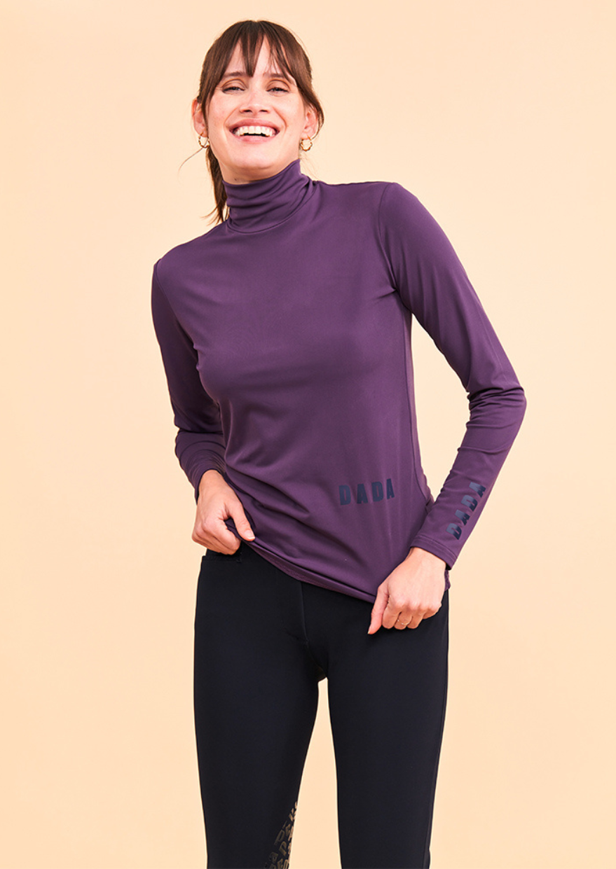 CONSUL Funnel Collar T-Shirt | Cassis