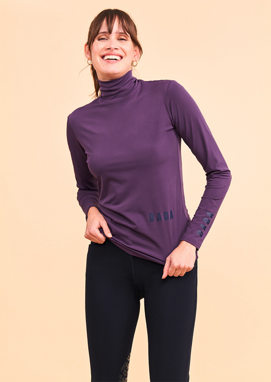 CONSUL Funnel Collar T-Shirt | Cassis