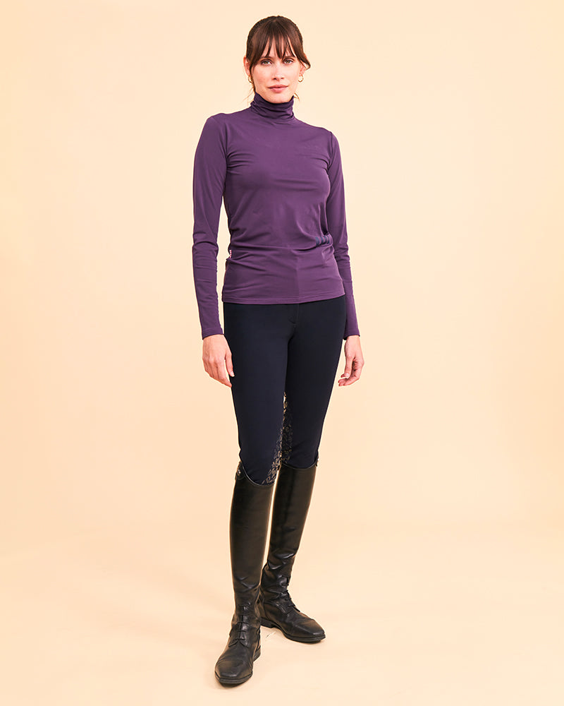 CONSUL Funnel Collar T-Shirt | Cassis