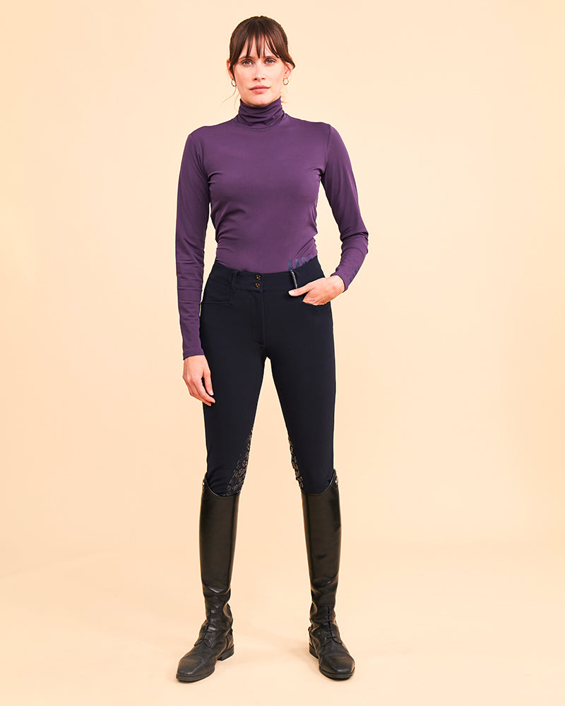 CONSUL Funnel Collar T-Shirt | Cassis