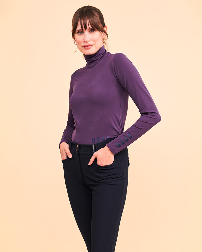 CONSUL Funnel Collar T-Shirt | Cassis