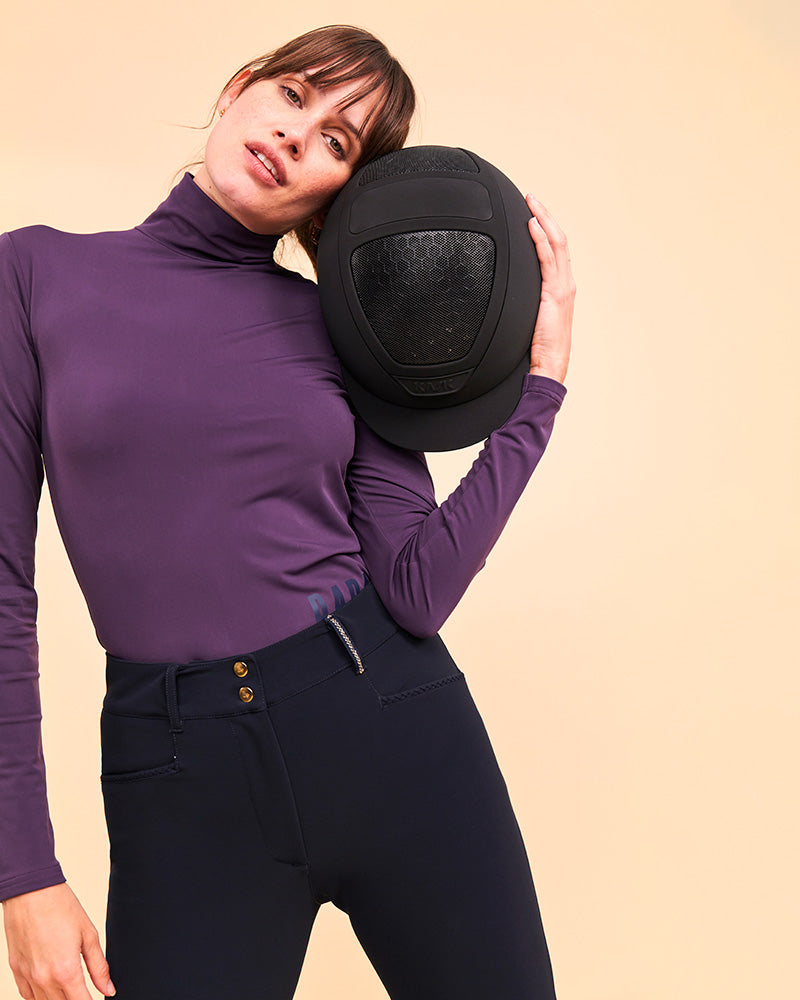 CONSUL Funnel Collar T-Shirt | Cassis