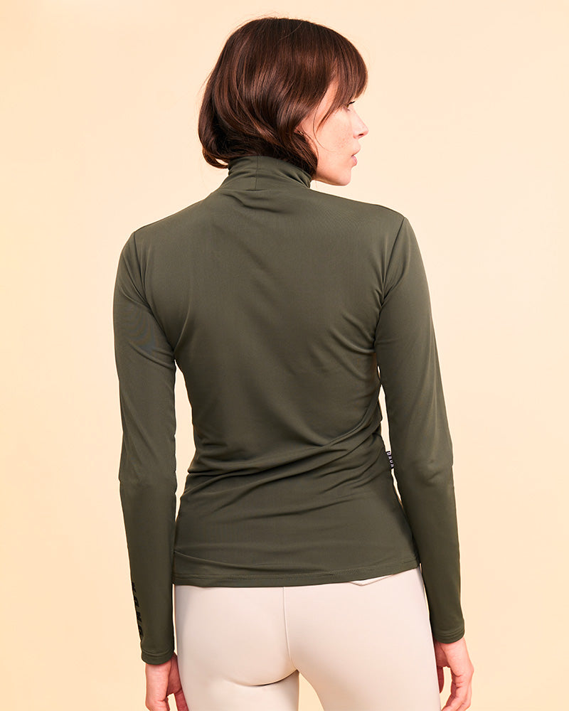 CONSUL Funnel Collar T-Shirt | British Green
