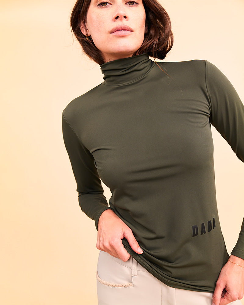 CONSUL Funnel Collar T-Shirt | British Green