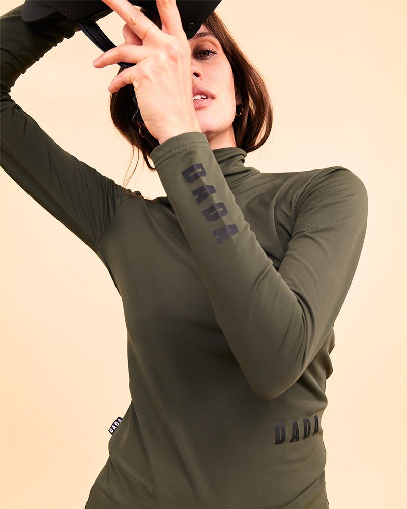 CONSUL Funnel Collar T-Shirt | British Green