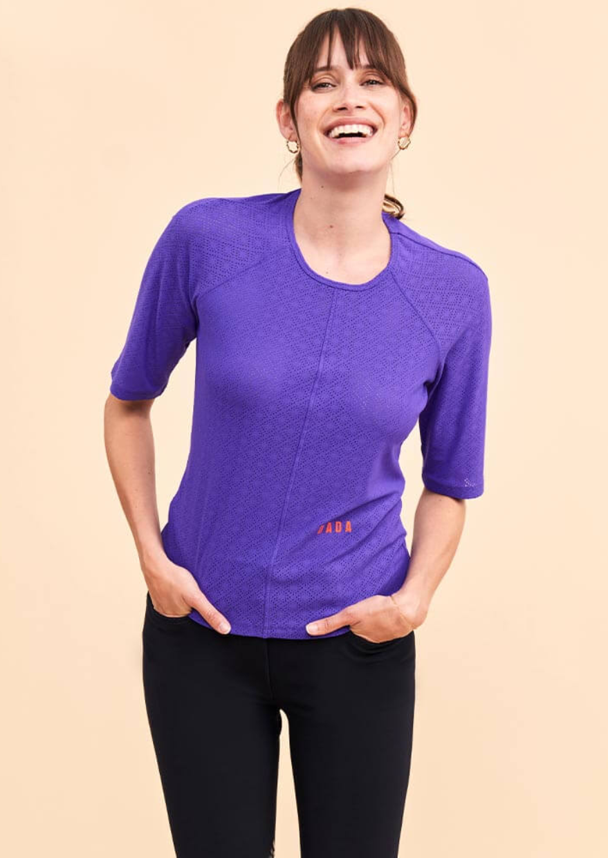 BIBICI Short sleeved technical TShirt | Iris Violet