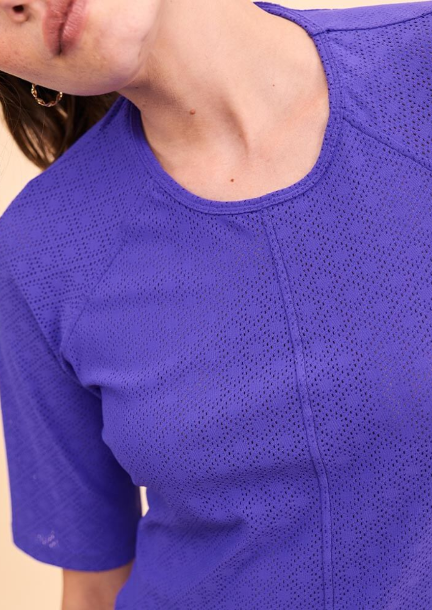 BIBICI Short sleeved technical TShirt | Iris Violet