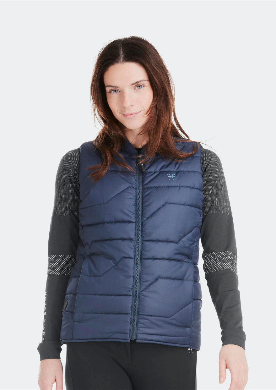 Navy puffer vest womens outlet