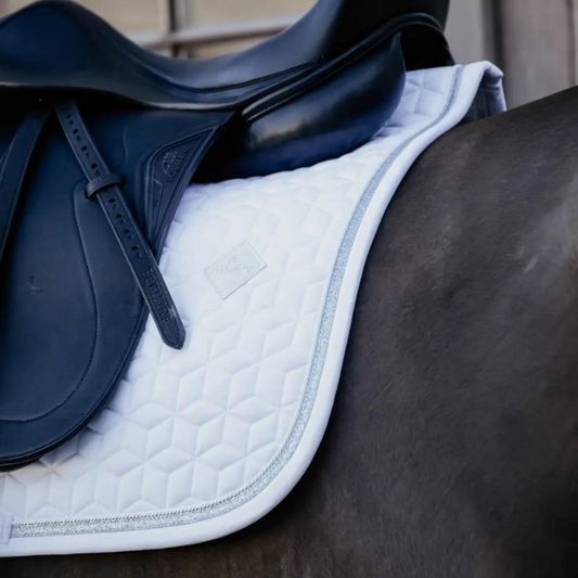 Glitter Rope Dressage Saddle Pad | White + colors