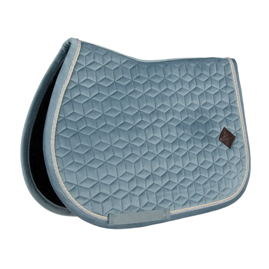 Velvet Jumping Saddle Pad PONY | Light Blue