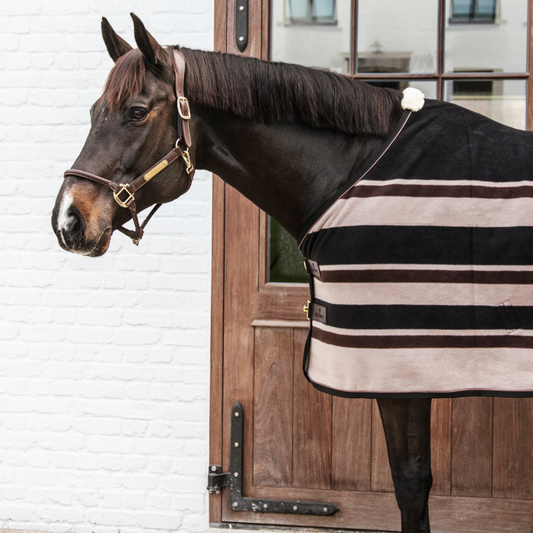 Fleece Rug Heavy | Striped Brown