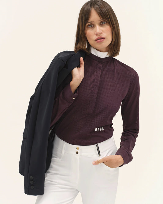 HELIOS ML - Long-sleeves riding competition polo shirt