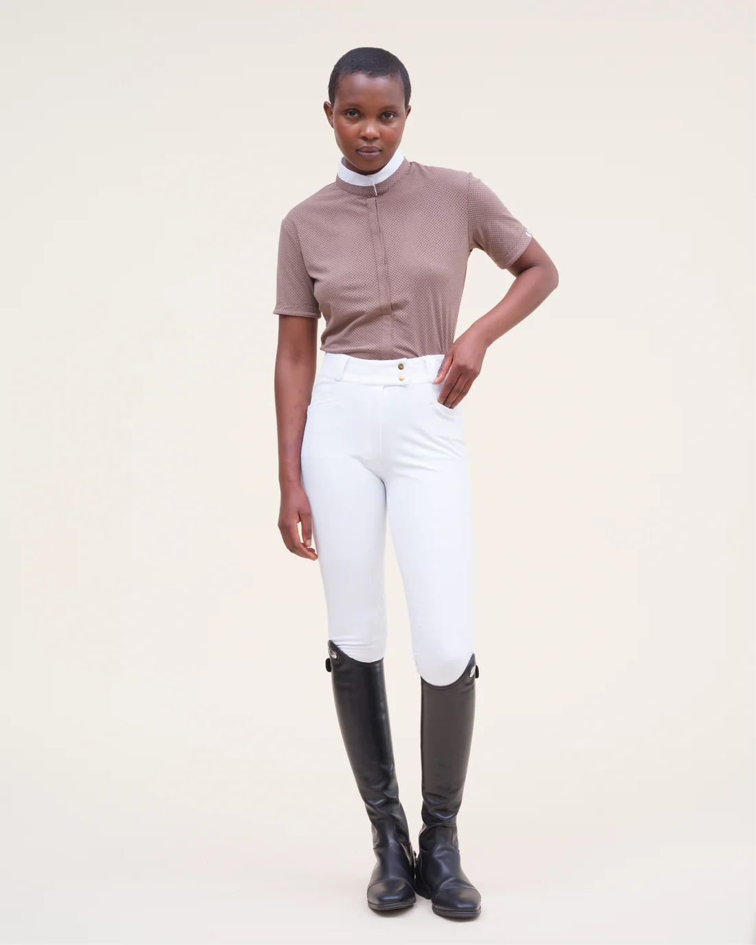 HELIOS Short Sleeve Show Shirt | Taupe