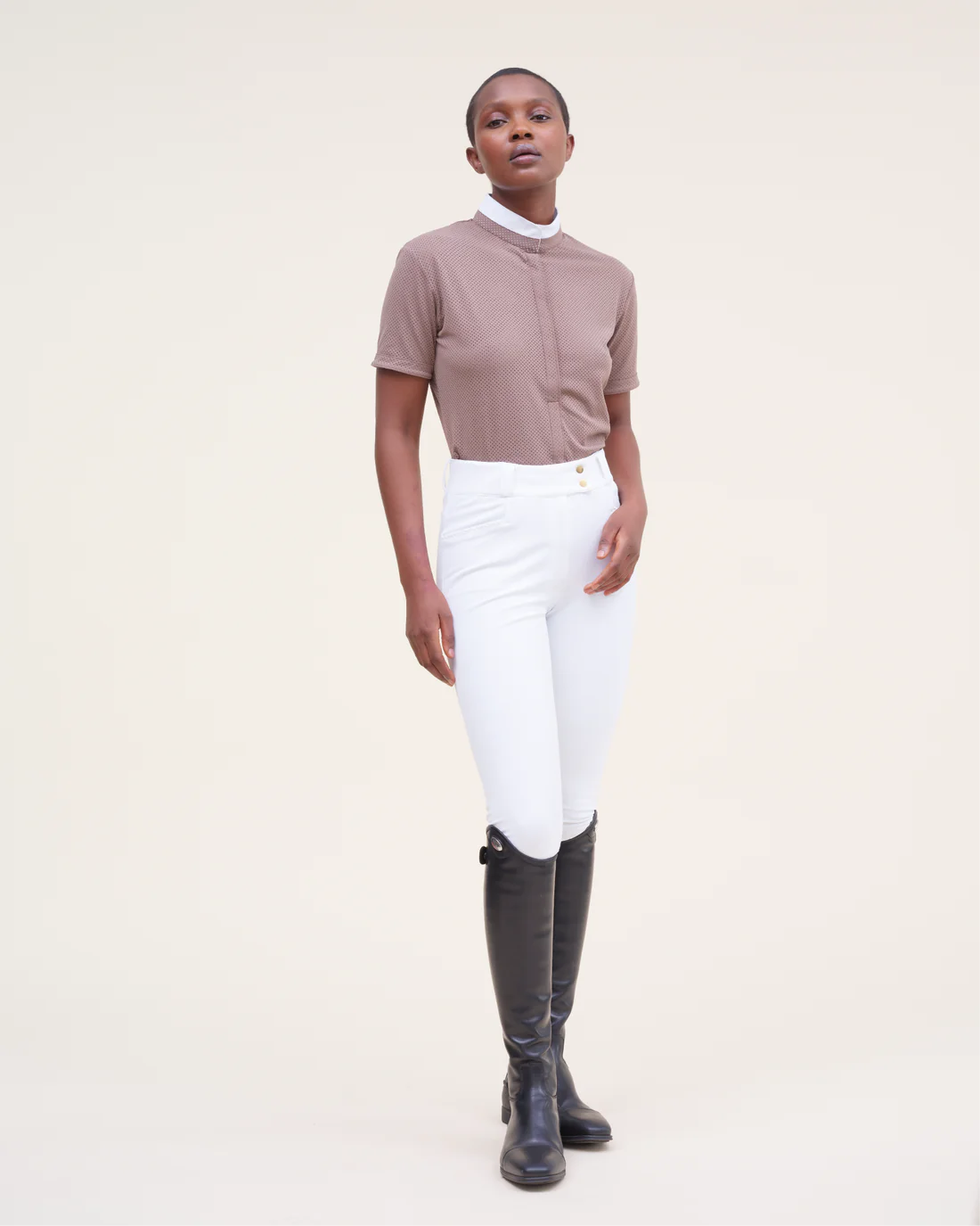 HELIOS Short Sleeve Show Shirt | Taupe