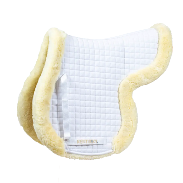 Tapis de selle Hunter en peau de mouton vegan | Naturel