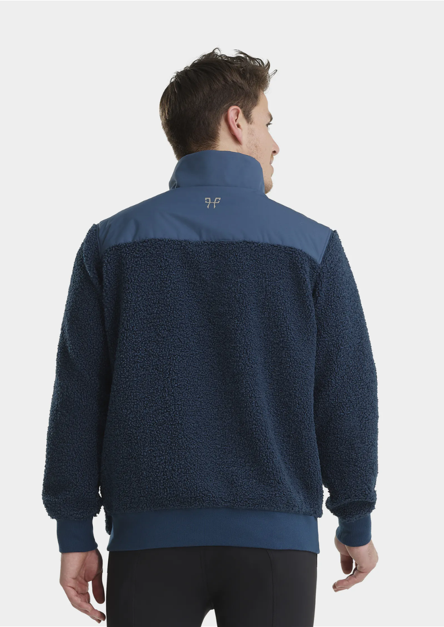 Navy blue sale sherpa jacket