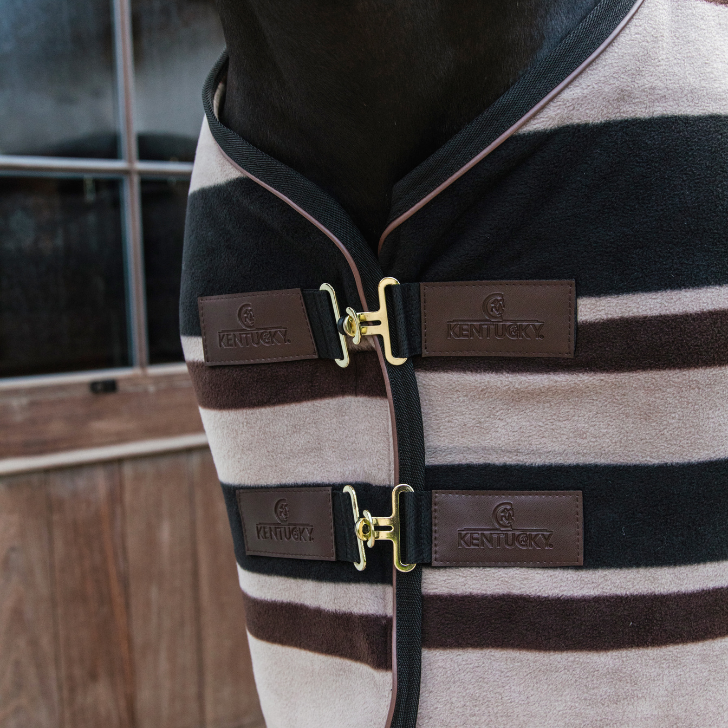 Fleece Rug Heavy | Striped Brown