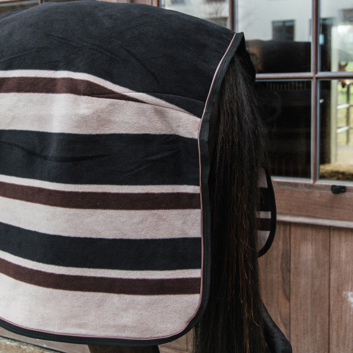 Fleece Rug Heavy | Striped Brown