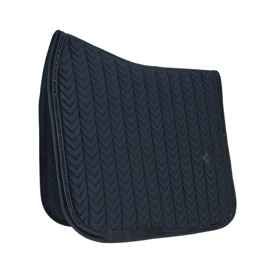 Velvet PEARLS Dressage Saddle Pad | Black