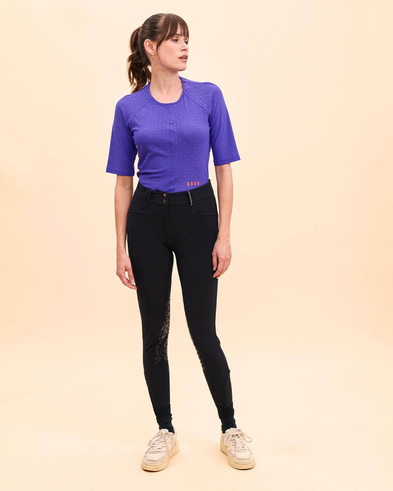 BIBICI Short sleeved technical TShirt | Iris Violet