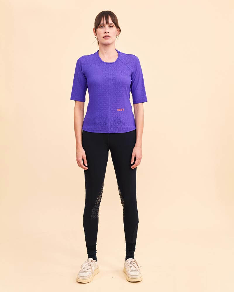 BIBICI Short sleeved technical TShirt | Iris Violet
