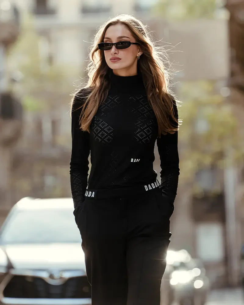CALDER - Equestrian long-sleeved technical T-shirt