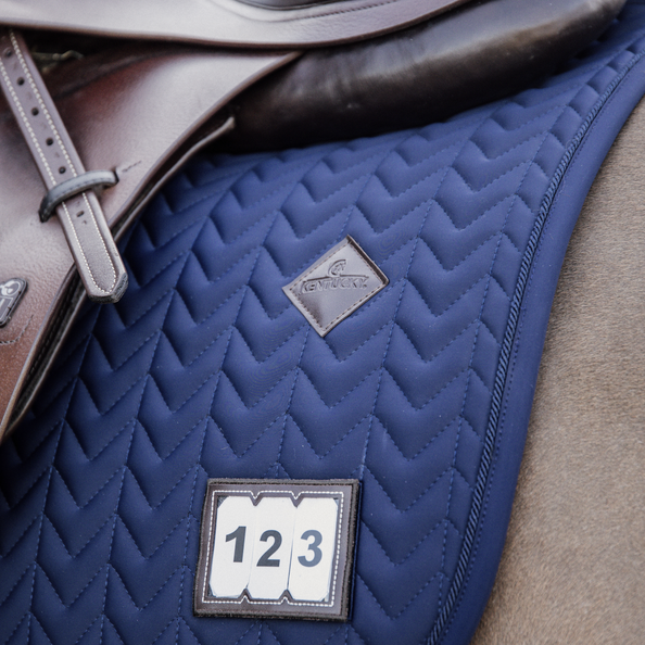 Fishbone Competition Jumping Saddle Pad | Navy