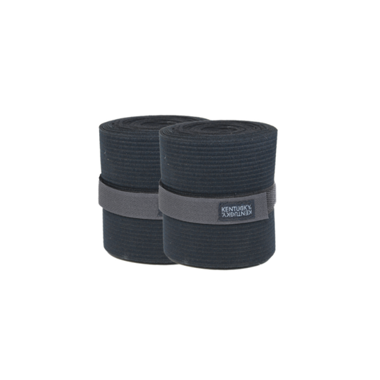 Polar Fleece & Elastic Bandages - Set of 2 | Black