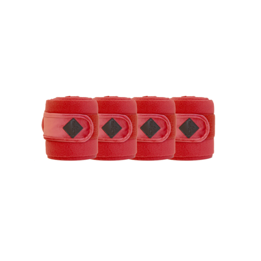 Velvet Polar Fleece Bandages | Red