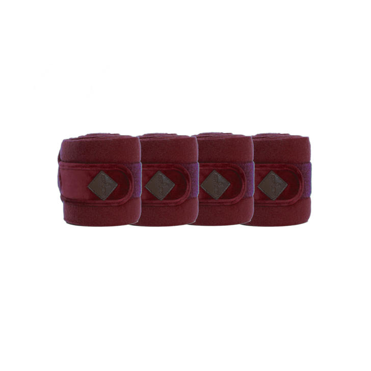 Velvet Polar fleece bandages | Bordeaux