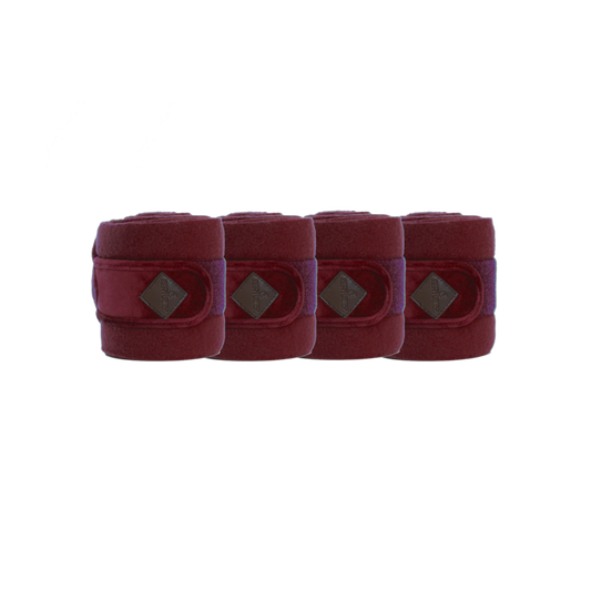 Velvet Polar fleece bandages | Bordeaux