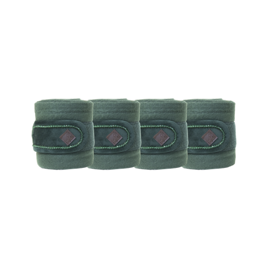 Velvet PEARLS Polar Fleece Bandages | Pine Green