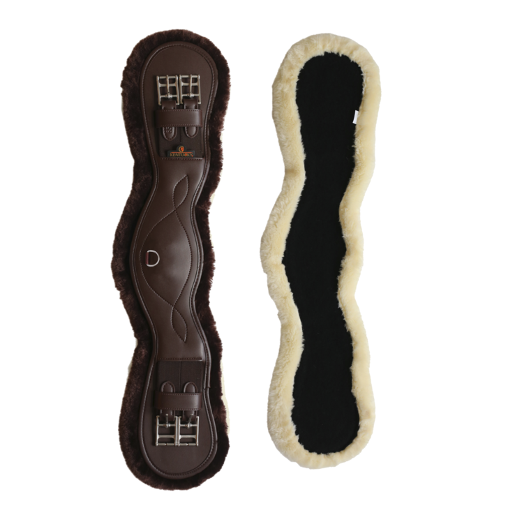Sheepskin Anatomic Short Girth | Brown