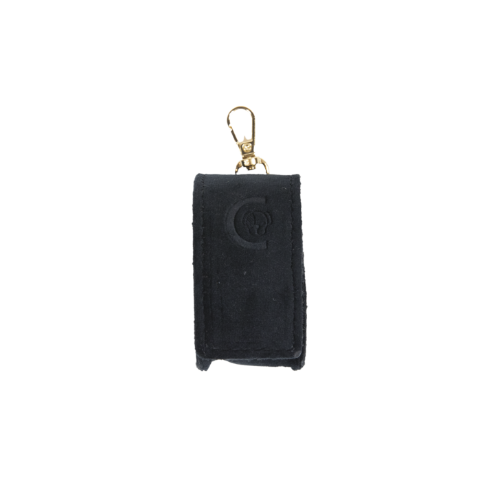 Square Poop Bag Velvet | Black