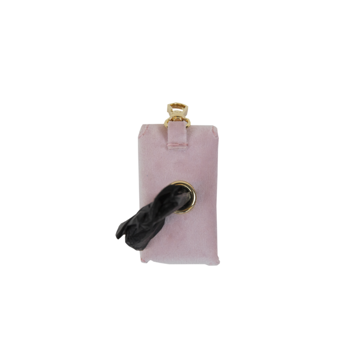 Square Poop Bag Velvet | Old Rose