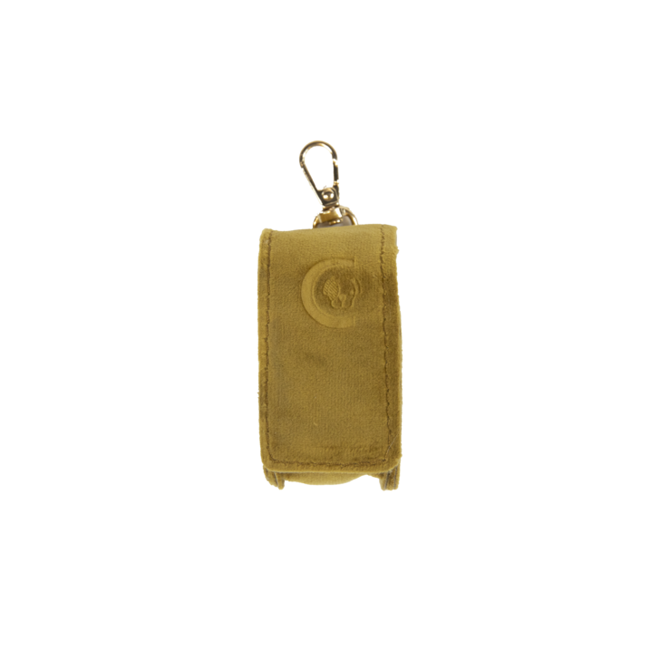 Square Poop Bag Velvet | Mustard