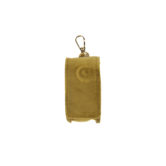 Square Poop Bag Velvet | Mustard