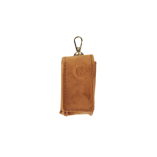 Square Poop Bag Velvet | Orange