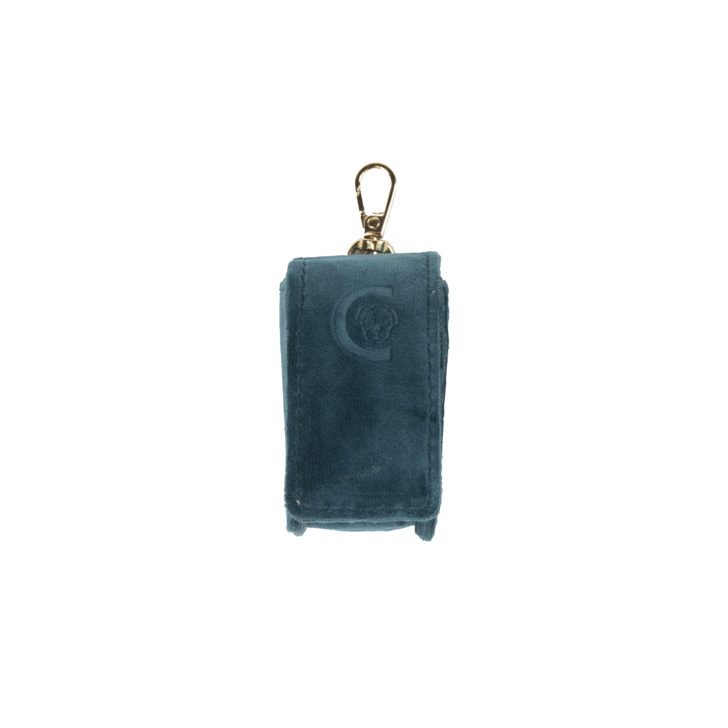 Square Poop Bag Velvet | Emerald