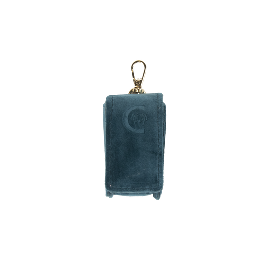 Square Poop Bag Velvet | Emerald
