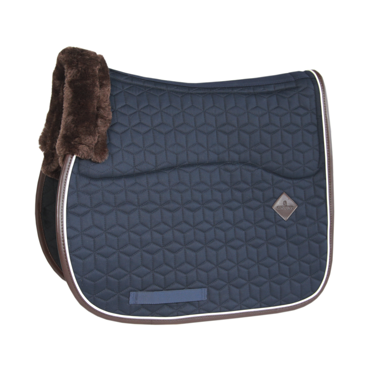 Skin Friendly Jumping Saddle Pad - Star Quilting | Navy