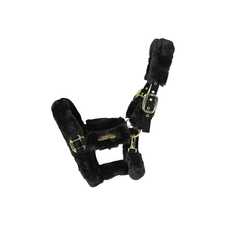 Sheepskin Shipping Halter | Black