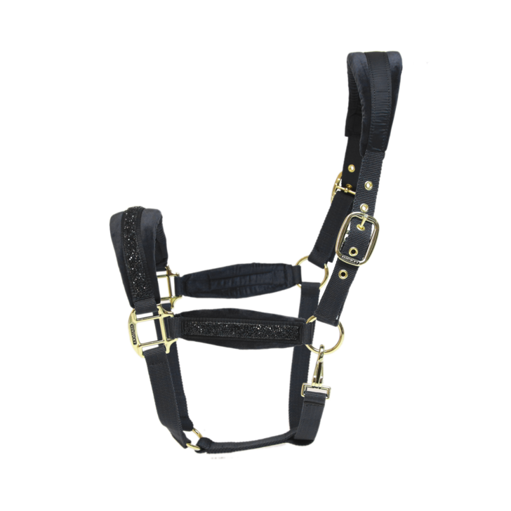 Glitter Stone Halter | Black