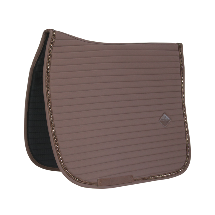 Pearls Dressage Saddle Pad | Brown