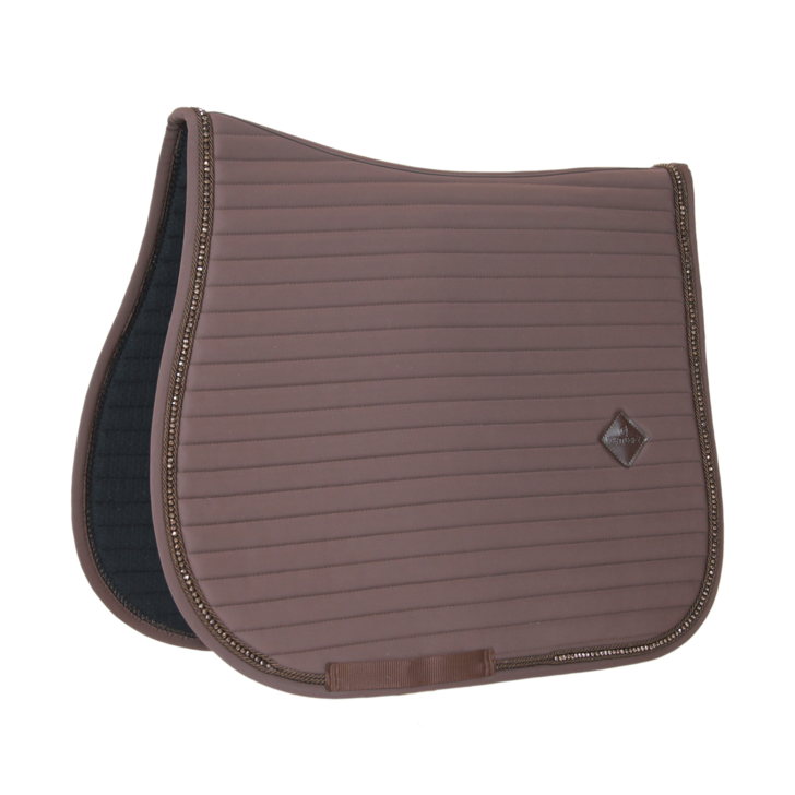 Pearls Jumping Saddle Pad | Brown