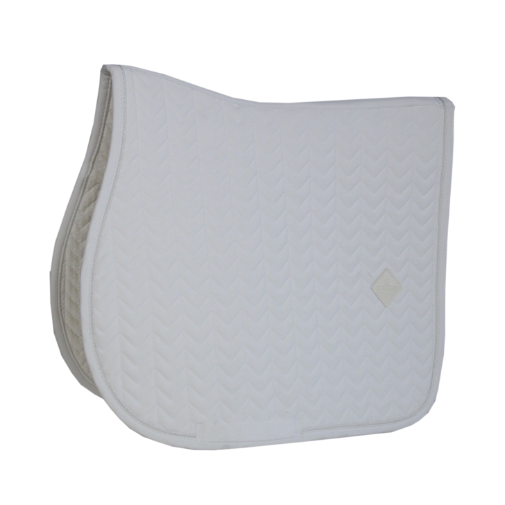 Fishbone Jumping Saddle Pad | White